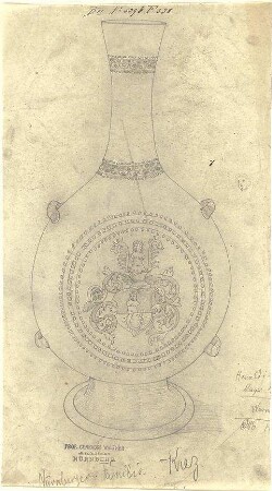 Walther, Conradin; u. a. Deutschland; Italien; Sammlung Conradin Walther: Band III, Nr. 317 - 359 (fol. 321 - 370) - Gefäß (Ansicht)