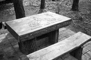 Drais-Tisch im Fasanengarten.