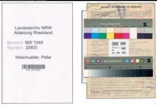 Entnazifizierung Peter Weismueller , geb. 15.12.1892 (Reichsbahnarzt)