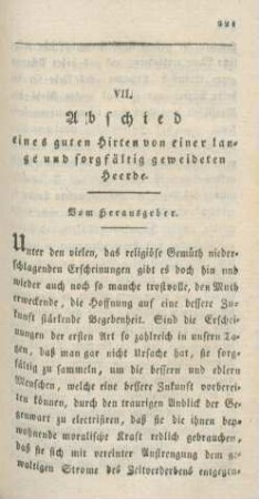 221-250 Abschied eines guten Hirten von einer lange und sorgfältig geweideten Heerde