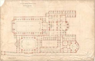 Hocheder, Karl; München; Müller´sches Volksbad - Grundriss EG