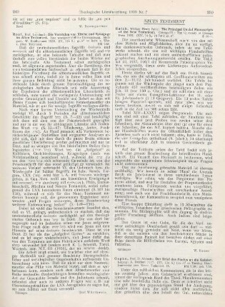 250 [Rezension] Hatch, William Henry Paine, The principal uncial manuscripts of the New Testament