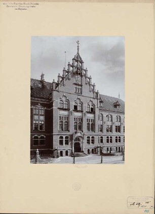 Eisenbahndirektion, Münster: Ansicht Haupteingang