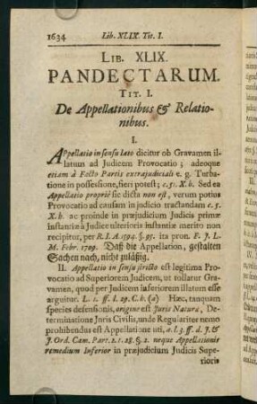 1634-1690, Lib. XLIX. Pandectarum