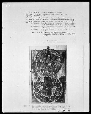 Weltchronik - Bruder Philipp — ---, Folio 1recto-256recto---, Folio 1recto-256rectoHimmel und Hölle, Folio 8recto