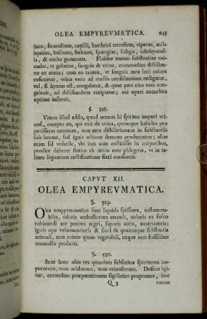 Caput XII. Olea Empyreumatica.
