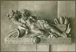 Ausstellung Faßriegel, 1814. Gesegnet sei du Vater Rhin an deinem Ufer wachsen unsre Reben