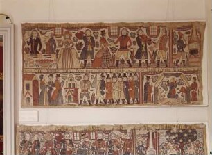 Wandbehang aus Halland (Bonad) mit biblischen Szenen