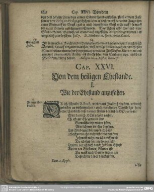 Cap. XXVI. Von dem heiligen Ehestande
