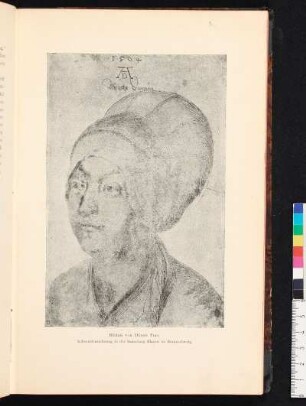 Bildnis von Dürers Frau. Silberstiftzeichnung in der Sammlung Blasius zu Braunschweig.