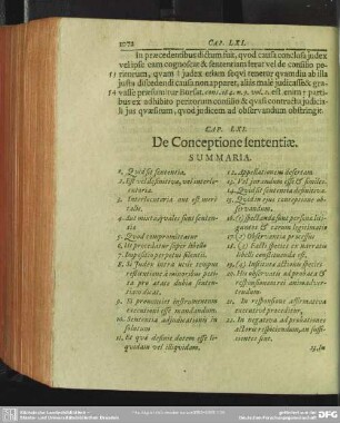 Cap. LXI. De Conceptione sententiae