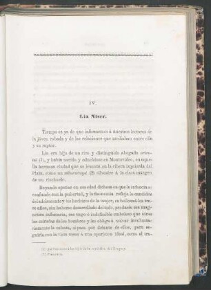 IV. - Lia Niser.