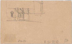 Voit, August von; unbestimmte Zeichnungen - Fassade (Detail)