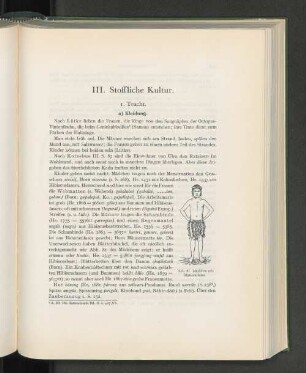 III. Stoffliche Kultur.
