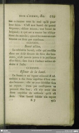 CCXXXVI. Bonté active