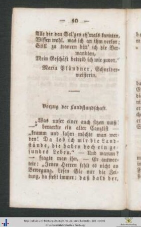 Vorzug der Landstandschaft.