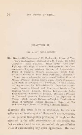 Chapter III. The Early Ming Rulers