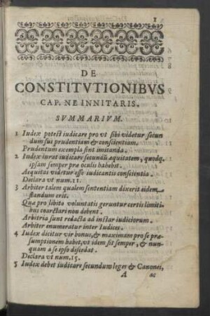 De Constitutionibus cap. ne innitaris.