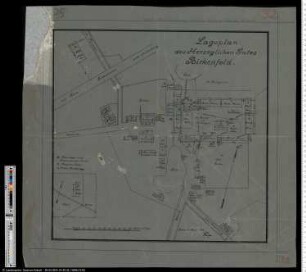 Lageplan des herzoglichen Gutes Birkenfelde