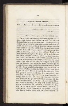 Sechszehnter Brief. Syros. - Mykonos. - Paros. - Die wüsten Inseln von Amorgos.
