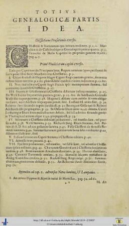 Totius Genelogicae Partis Idea.
