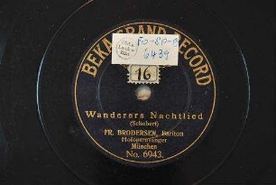 Wanderers Nachtlied : [Über allen Gipfeln ist Ruh'] / (Schubert)