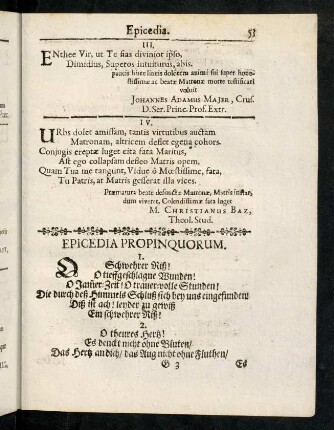 53-60, Epicedia Propinquorum.