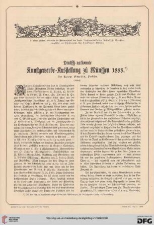 Deutsch-nationale Kunstgewerbe-Ausstellung zu München 1888, [11]