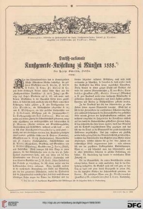 Deutsch-nationale Kunstgewerbe-Ausstellung zu München 1888, [11]