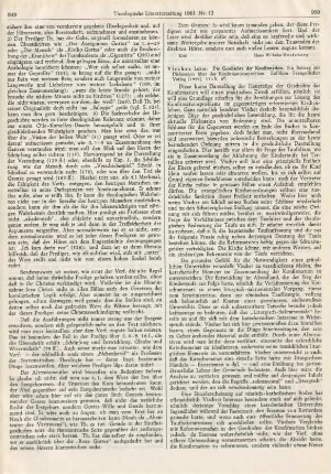 950-951 [Rezension] Vischer, Lukas, Die Geschichte der Konfirmation
