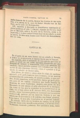 Capítulo III. - Las cartas.