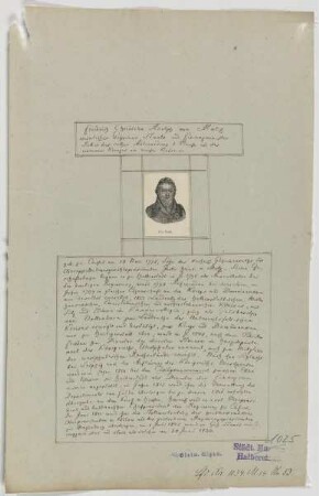 Bildnis des Friedrich Christian Adolf von Motz