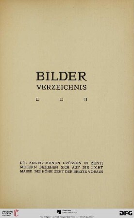 Bilderverzeichnis