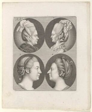 Bildnisse der Reich, Luise Strube, Marie Sophie von Brabeck und deren Schwester