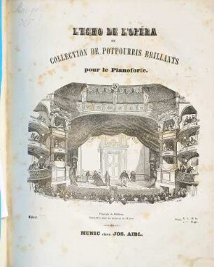 L' écho de l'opéra : ou collection de potpourris brillants sur des thèmes les plus favoris des nouveaux opéras ; arrangés pour le piano. 37, Zampa