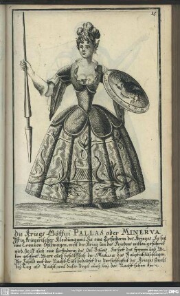 Die Kriegs Göttin Pallas oder Minerva