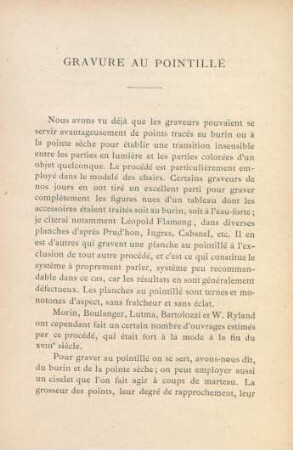 Gravure au pointillé