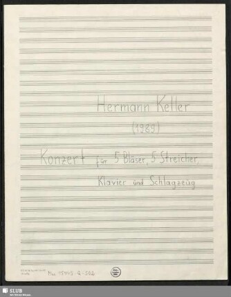 Concertos - Mus.15445-Q-502 : orch