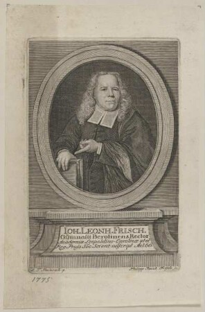 Bildnis des Ioh. Leonh. Frisch