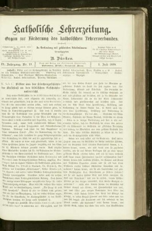 Bilder aus der Kirchengeschichte im Anschluß an den biblischen Geschichtsunterricht