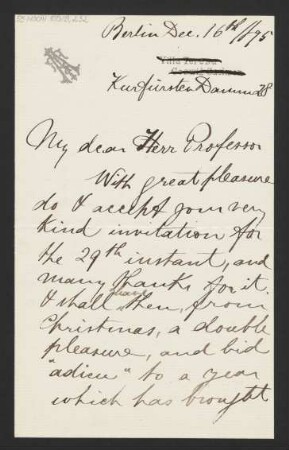 Brief an Unbekannt : 16.12.1895