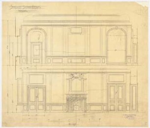 Schloss Schönrade: Vestibül: Wandansichten 1:25