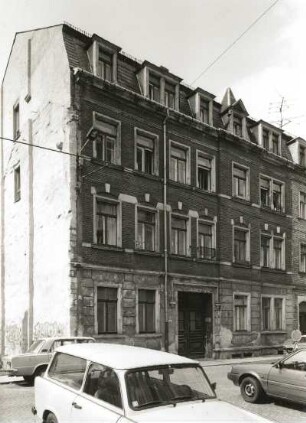 Dresden-Neustadt, Sebnitzer Straße 18. Wohnhaus (um 1900). Straßenansicht