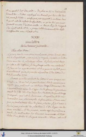 XXV.-XXX. Lettres.