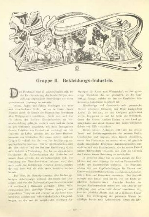 Gruppe II. Bekleidungs-Industrie