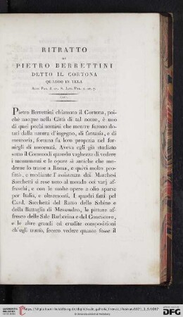 Ritratto Di Pietro Berrettini detto il Cortona