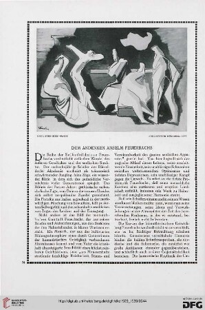 Dem Andenken Anselm Feuerbachs