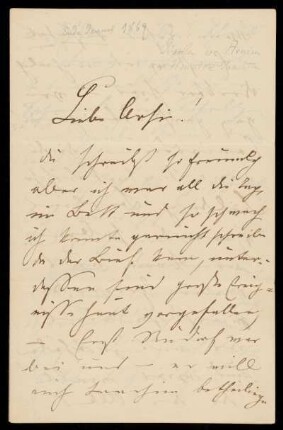 Brief von Gisela von Arnim an Amalie Joachim