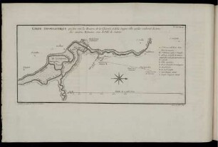 Pl. VII. Carte Topographique qui fait voir les Rivieres de la Charente et de la Seugne [...]