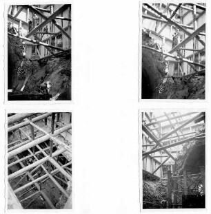 Engelbergtunnel, km 581,940 - 582,260 Vorbau im Sprengtrichter